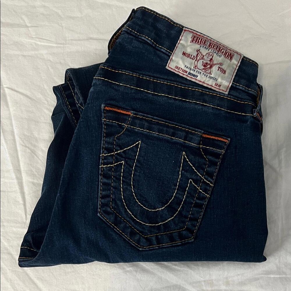 True Religion Curvy Skinny Dark Wash Jean Size 29